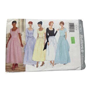 Y2K Butterick Sewing Pattern Size 14 16 18 Petite Dress Evening Formal UNCUT
